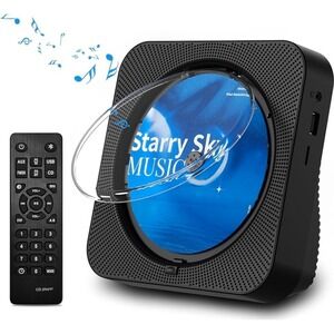 Portable CD Player Wall Mountable Bluetooth FM Radio Music CD Player KC 909